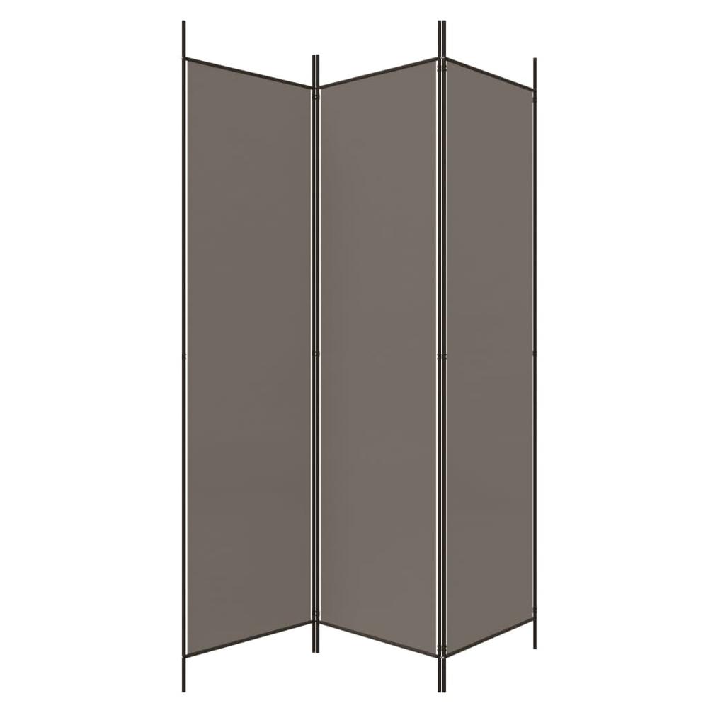 3-Panel Room Divider Anthracite 59.1"x78.7" Fabric. Picture 4