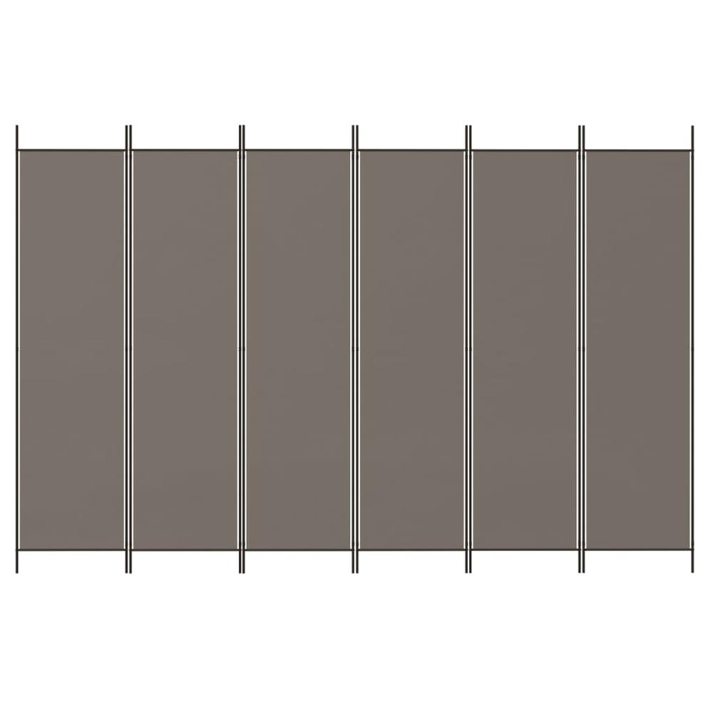 6-Panel Room Divider Anthracite 118.1"x78.7" Fabric. Picture 2