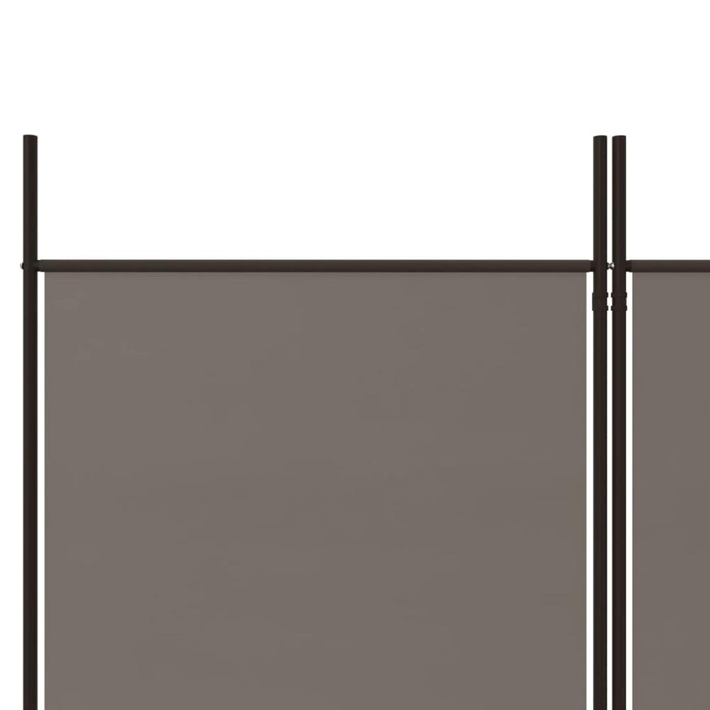 3-Panel Room Divider Anthracite 59.1"x70.9" Fabric. Picture 6