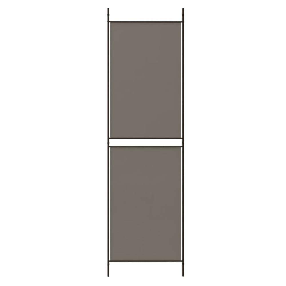 5-Panel Room Divider Anthracite 98.4"x78.7" Fabric. Picture 5