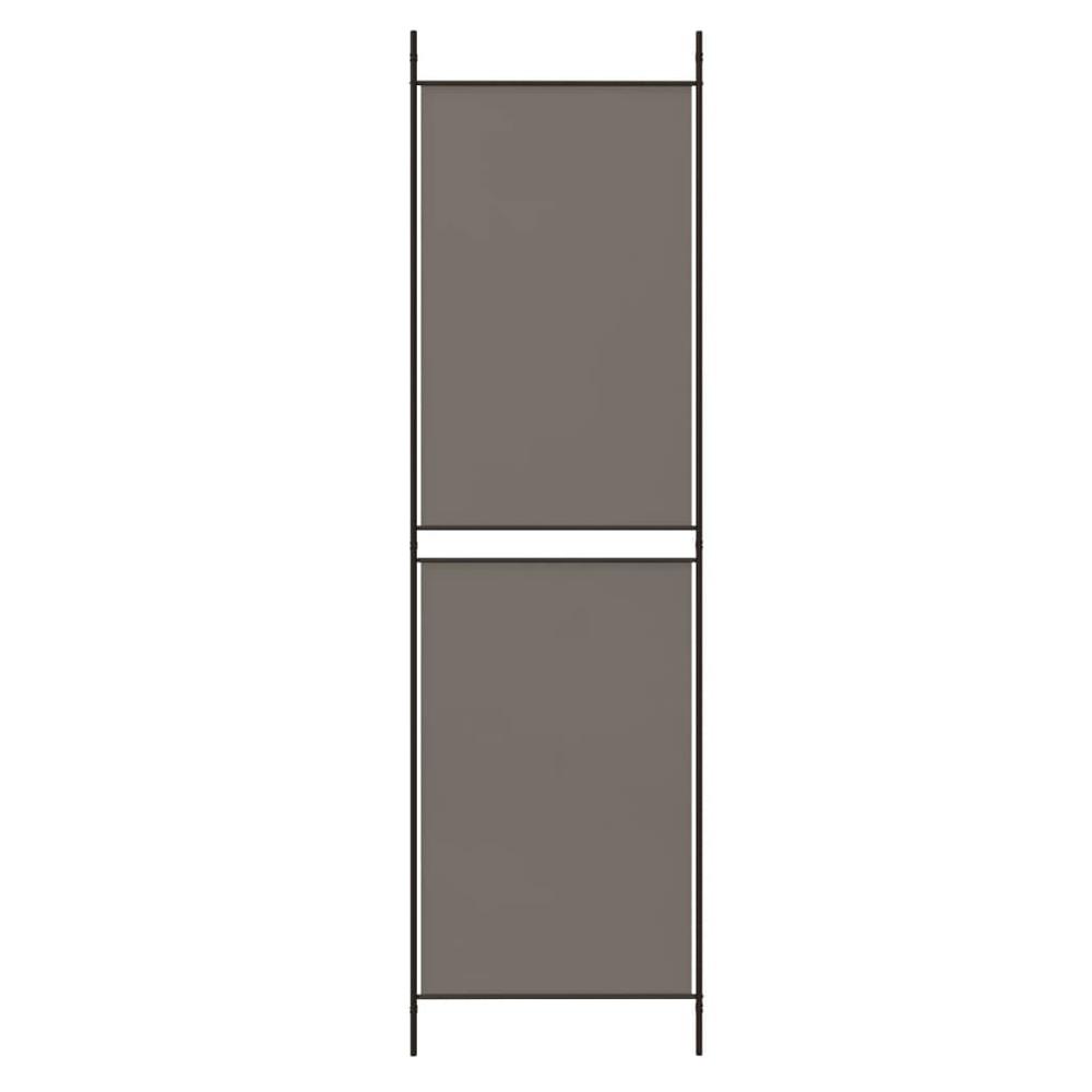 3-Panel Room Divider Anthracite 59.1"x86.6" Fabric. Picture 5