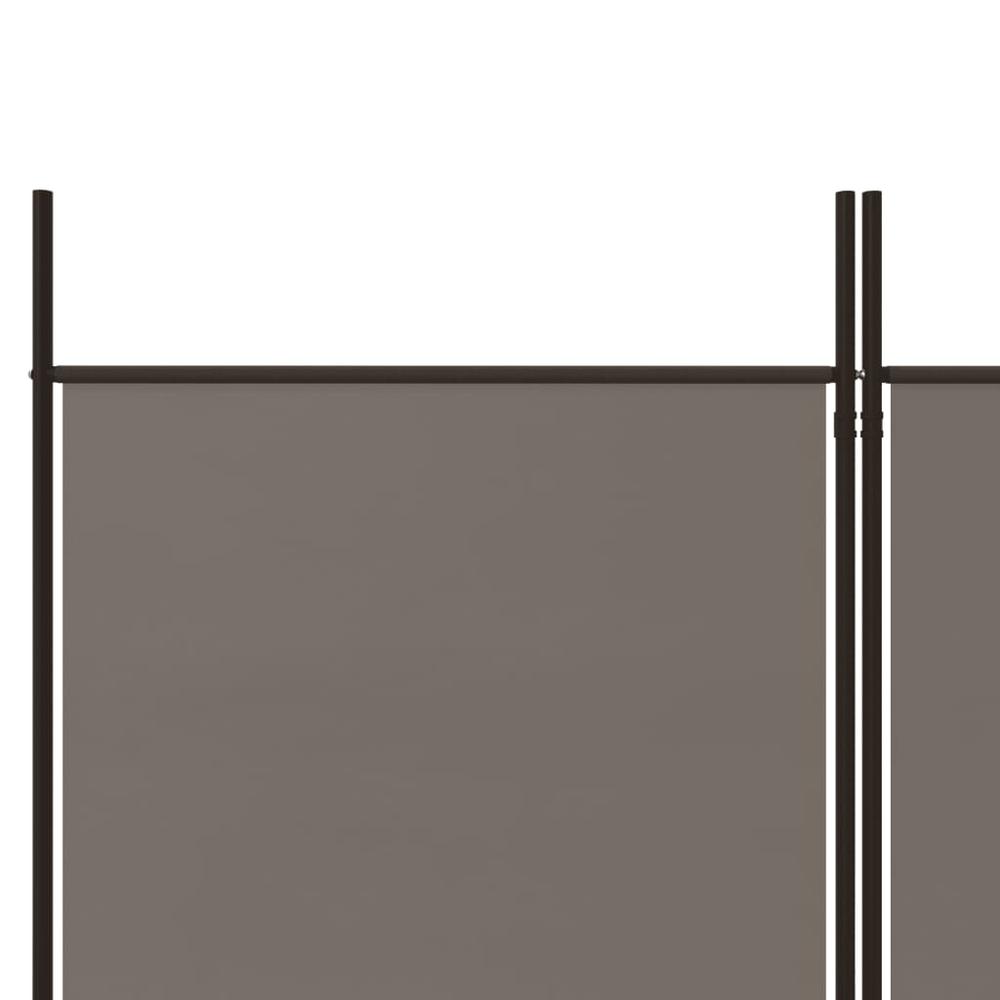 6-Panel Room Divider Anthracite 118.1"x86.6" Fabric. Picture 6