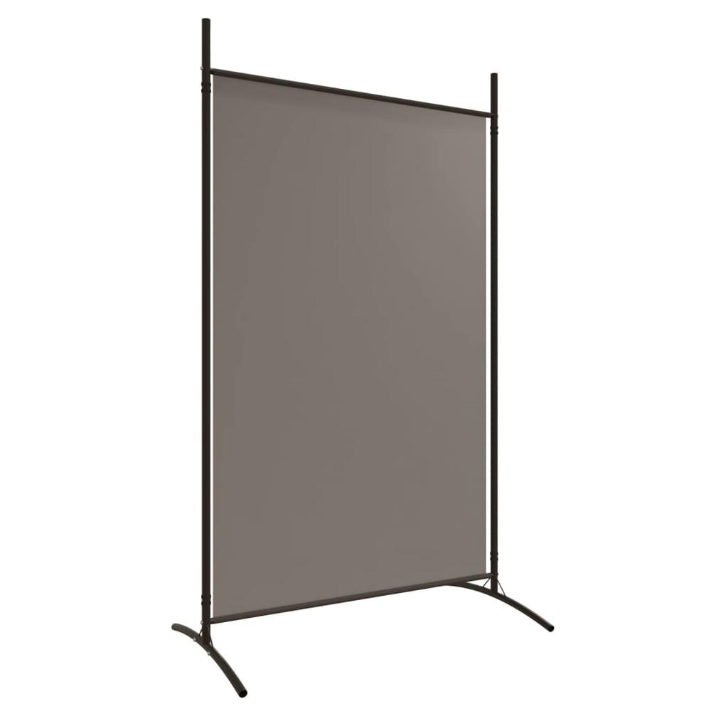 2-Panel Room Divider Anthracite 68.9"x70.9" Fabric. Picture 5
