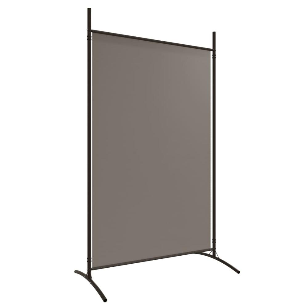 4-Panel Room Divider Anthracite 136.2"x70.9" Fabric. Picture 5
