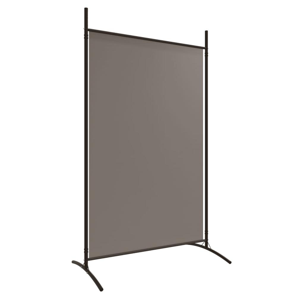 3-Panel Room Divider Anthracite 206.7"x70.9" Fabric. Picture 5