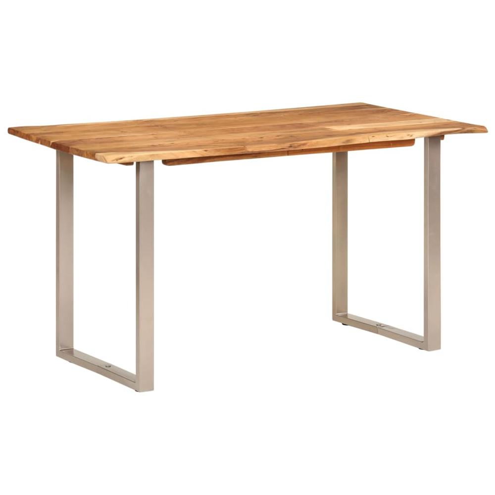 Dining Table 55.1"x27.6"x29.9" Solid Wood Acacia. Picture 10