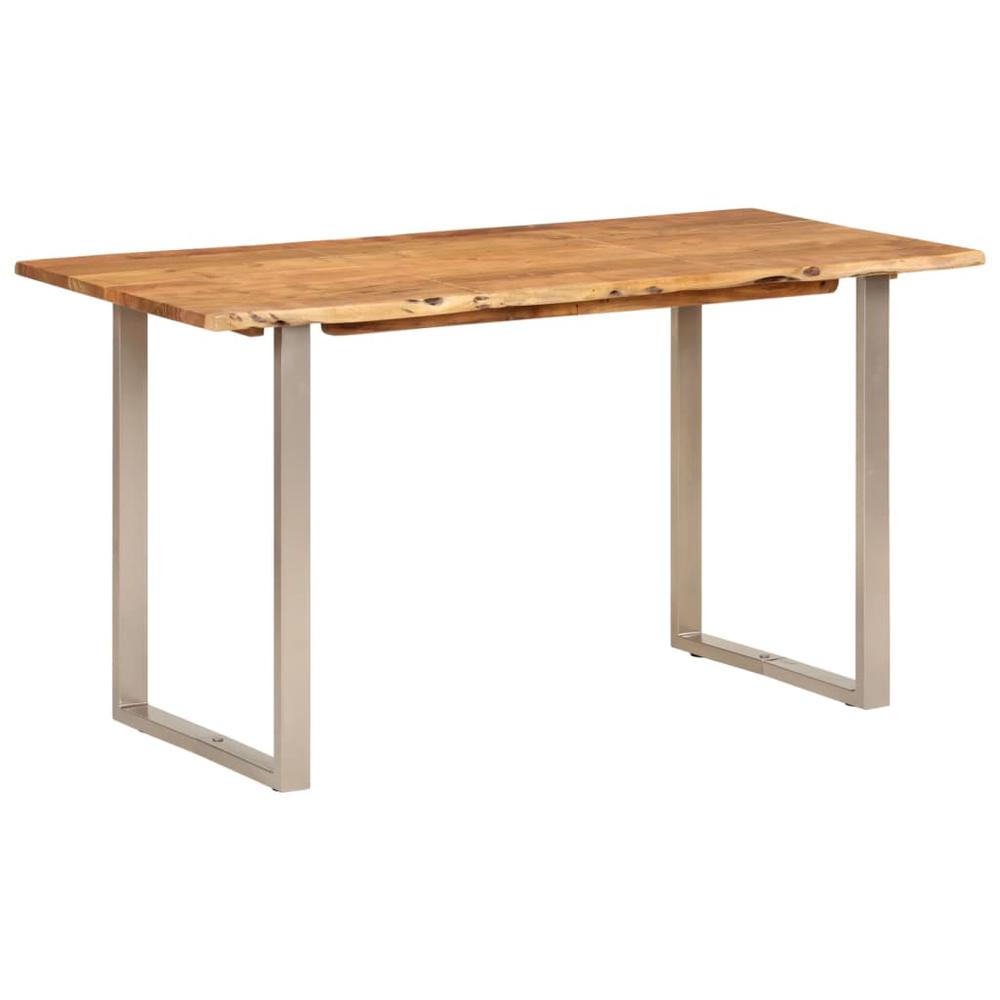Dining Table 55.1"x27.6"x29.9" Solid Wood Acacia. Picture 8