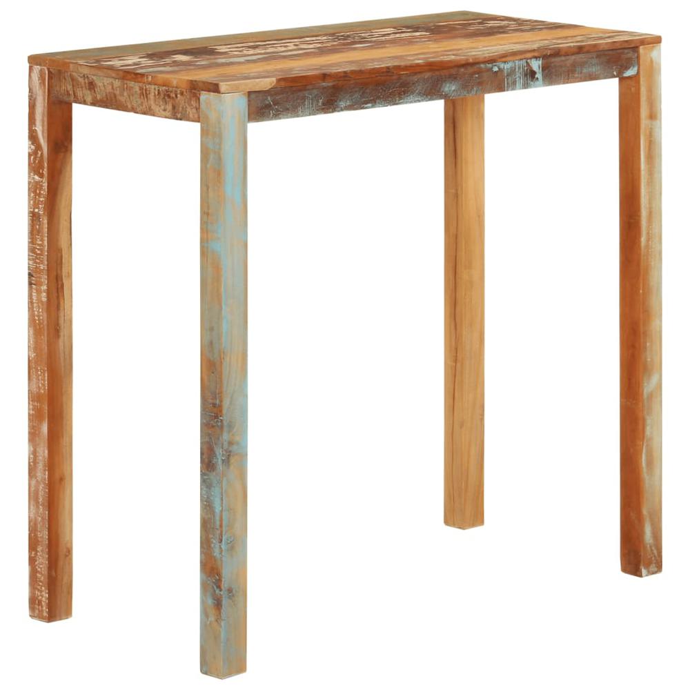 Bar Table 44.1"x21.7"x42.5" Solid Wood Reclaimed. Picture 10