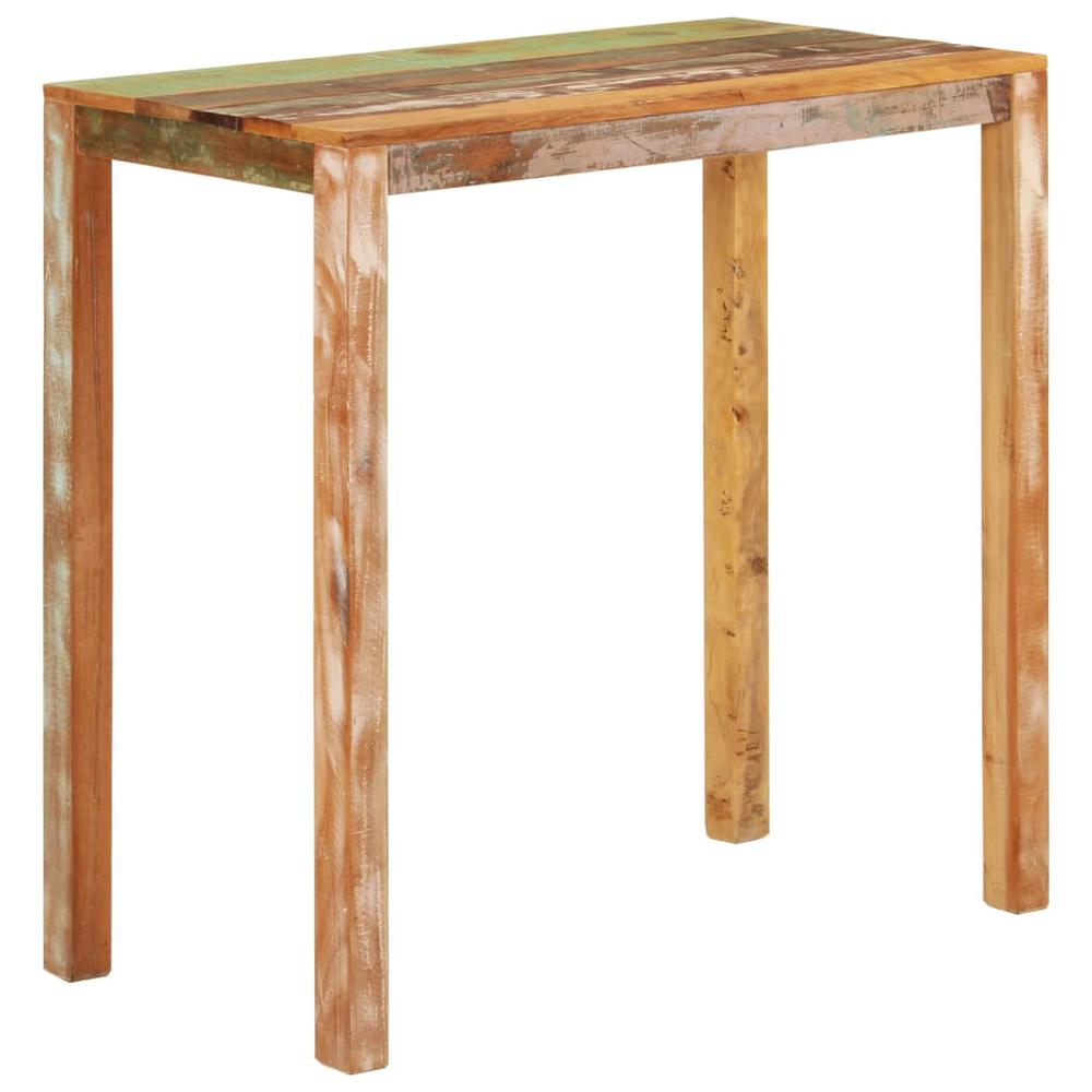 Bar Table 44.1"x21.7"x42.5" Solid Wood Reclaimed. Picture 11