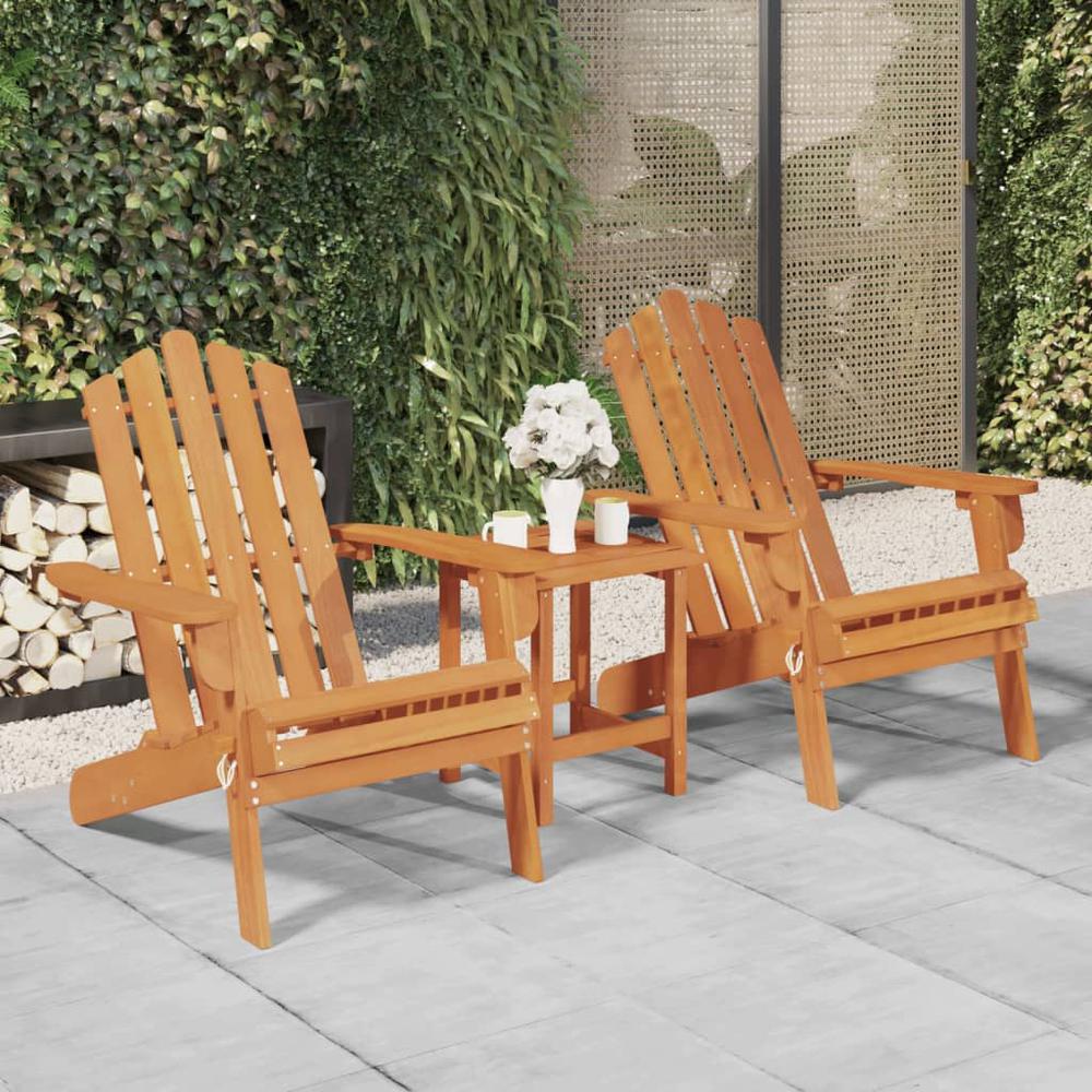 Patio Adirondack Chairs 2 pcs Solid Wood Acacia. Picture 9