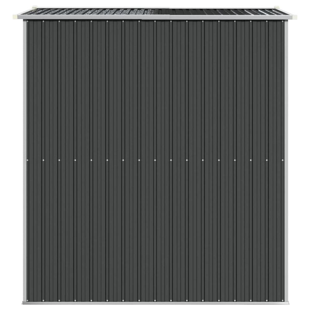 Garden Shed Anthracite 75.6"x75.2"x87.8" Galvanized Steel. Picture 4