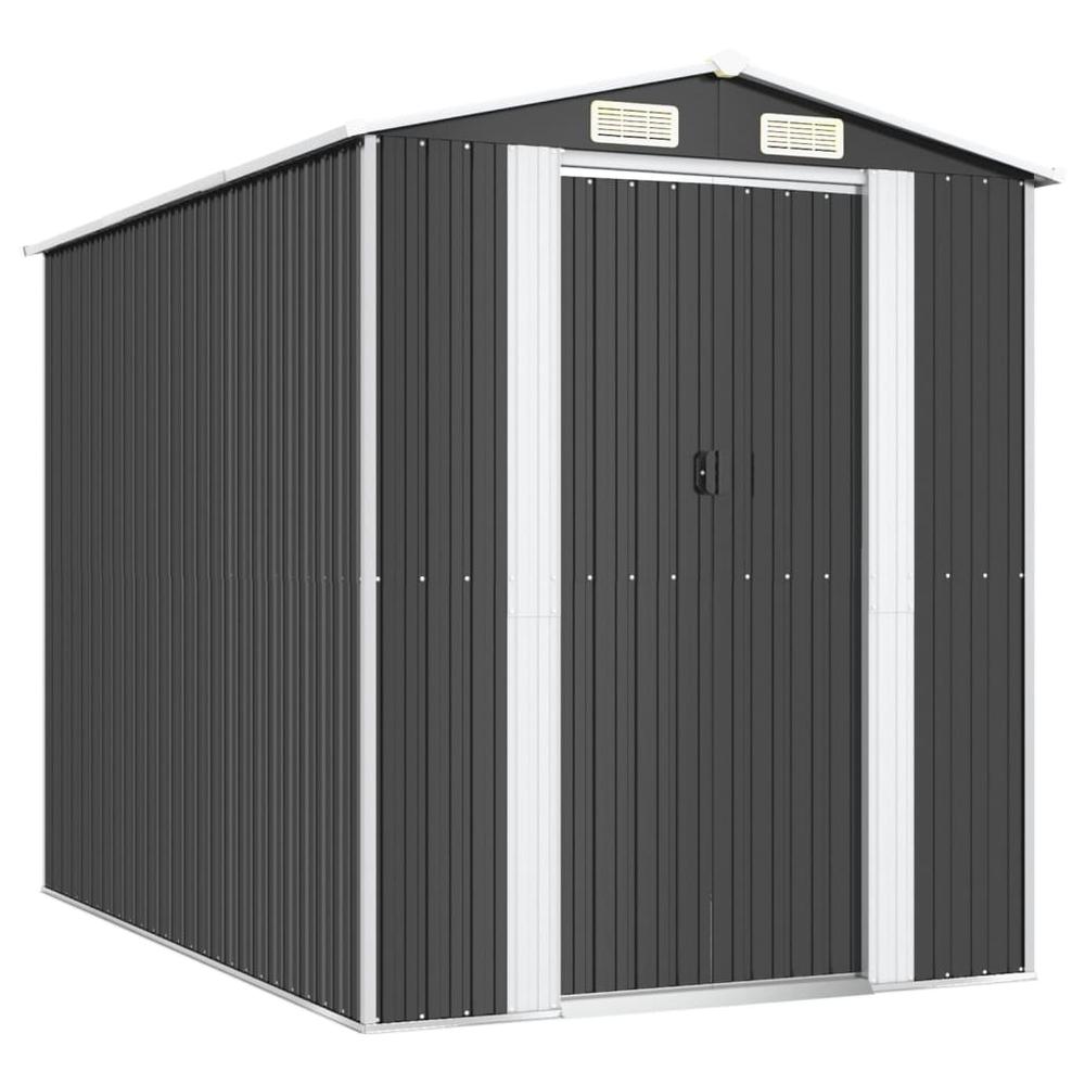 Garden Shed Anthracite 75.6"x107.9"x87.8" Galvanized Steel. Picture 1