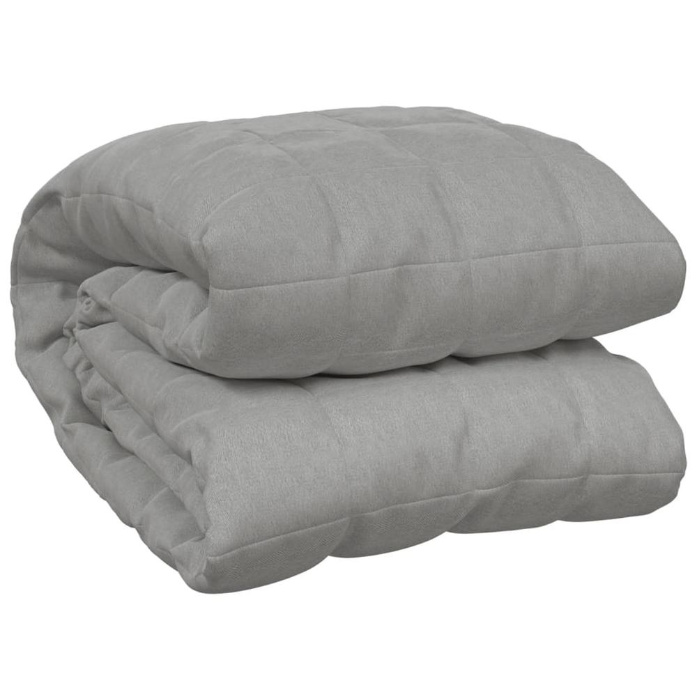Weighted Blanket Gray 78.7"x78.7" 19.8 lb Fabric. Picture 1