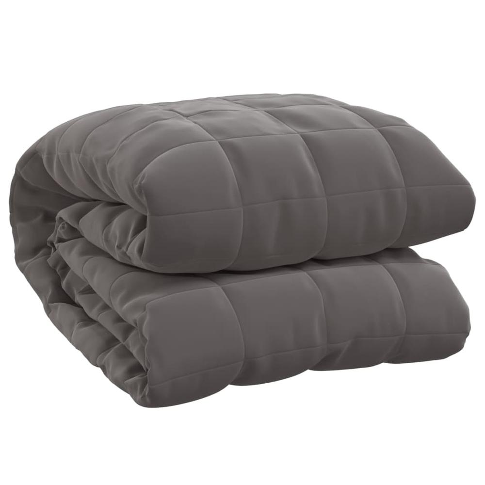 Weighted Blanket Gray 86.6"x92.5" 24.3 lb Fabric. Picture 1