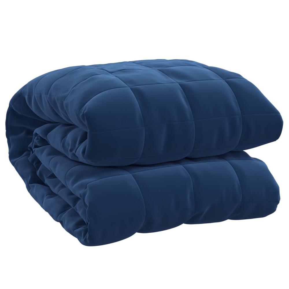 Weighted Blanket Blue 86.6"x92.5" 24.3 lb Fabric. Picture 1