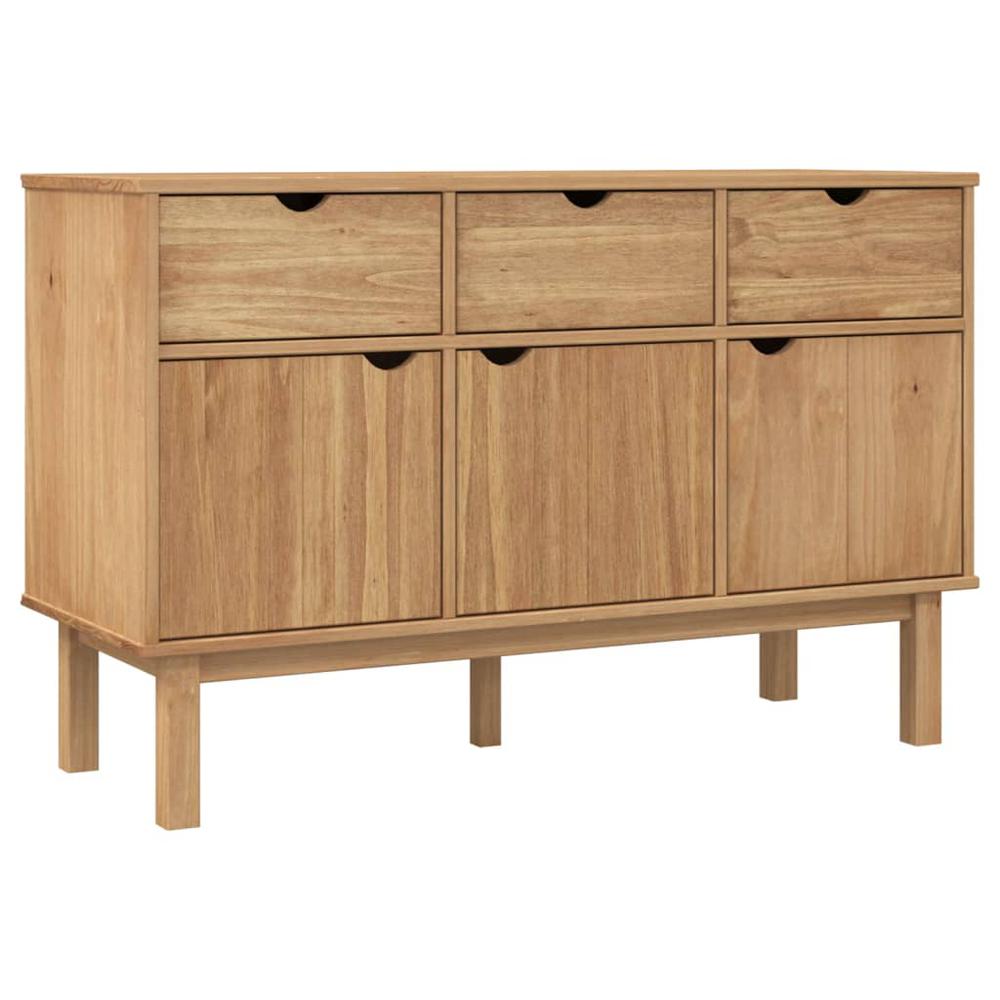 Sideboard OTTA 44.9"x16.9"x28.9" Solid Wood Pine. Picture 1