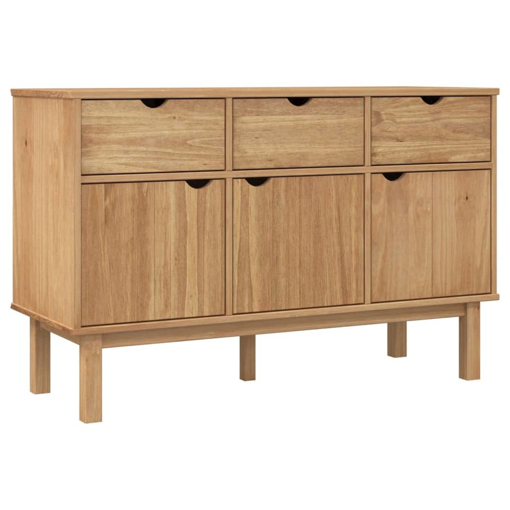 Sideboard OTTA 44.9"x16.9"x28.9" Solid Wood Pine. Picture 2