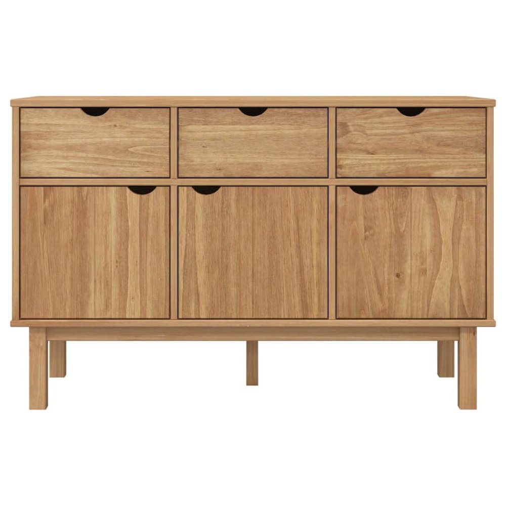 Sideboard OTTA 44.9"x16.9"x28.9" Solid Wood Pine. Picture 3