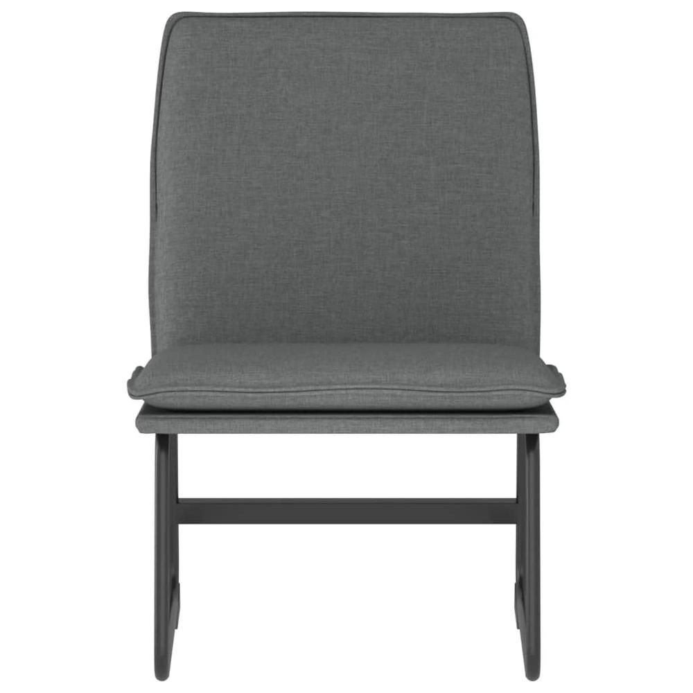 Lounge Chair Dark Gray 20.5"x29.5"x29.9" Fabric. Picture 2