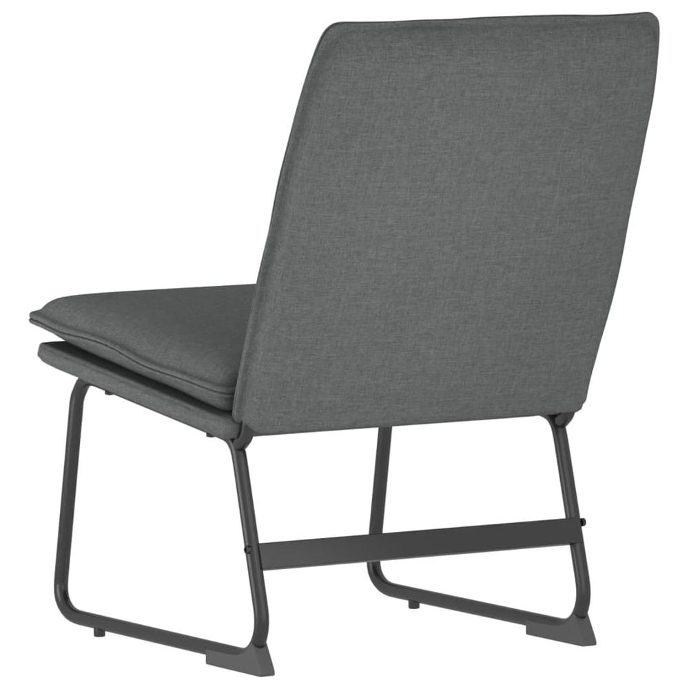 Lounge Chair Dark Gray 20.5"x29.5"x29.9" Fabric. Picture 4