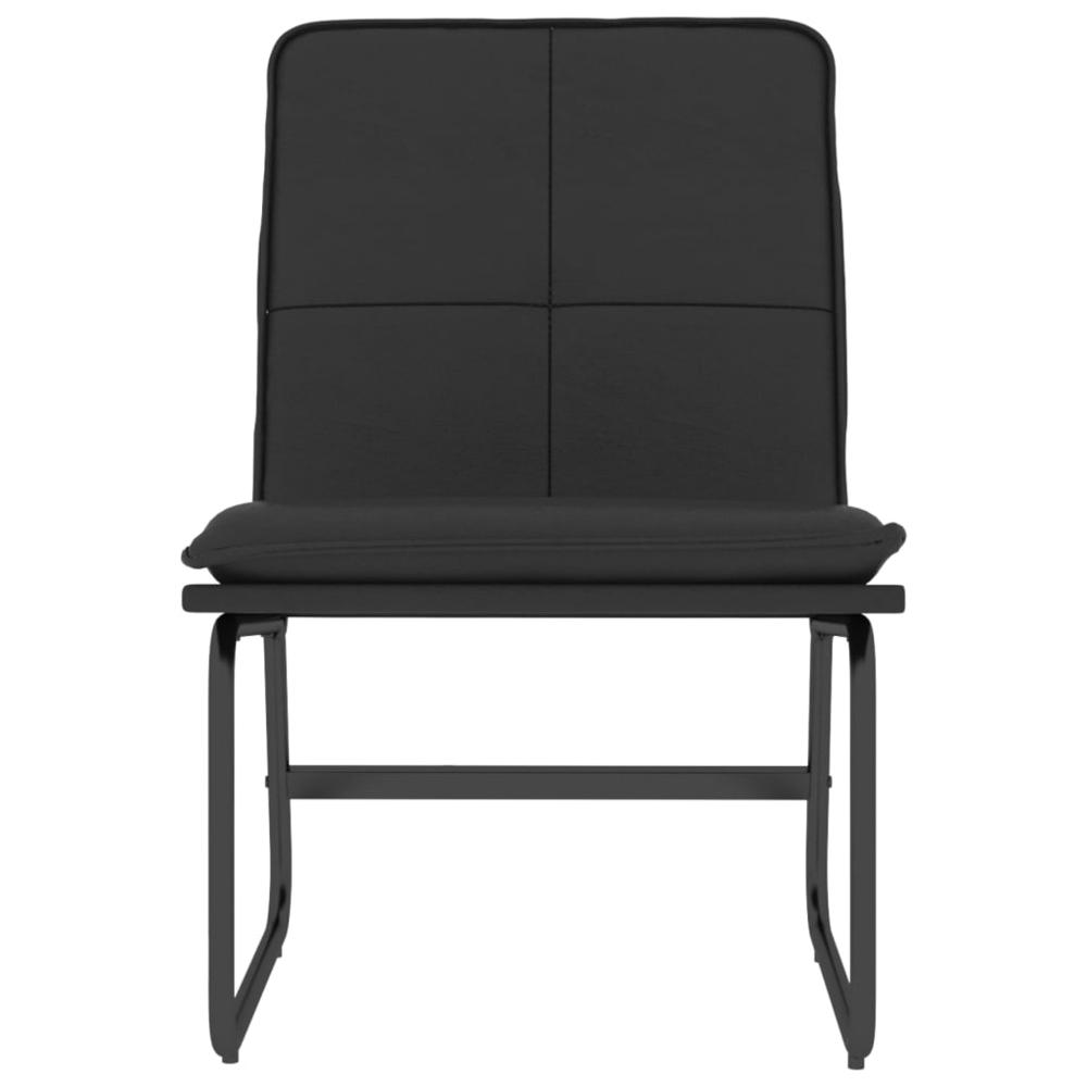 Lounge Chair Black 21.3"x29.5"x29.9" Faux Leather. Picture 2