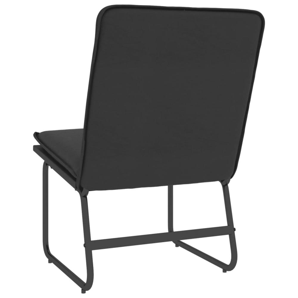 Lounge Chair Black 21.3"x29.5"x29.9" Faux Leather. Picture 4
