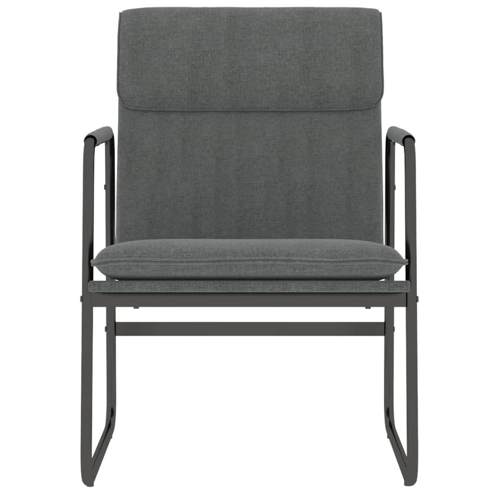 Lounge Chair Dark Gray 21.7"x25.2"x31.5" Fabric. Picture 2