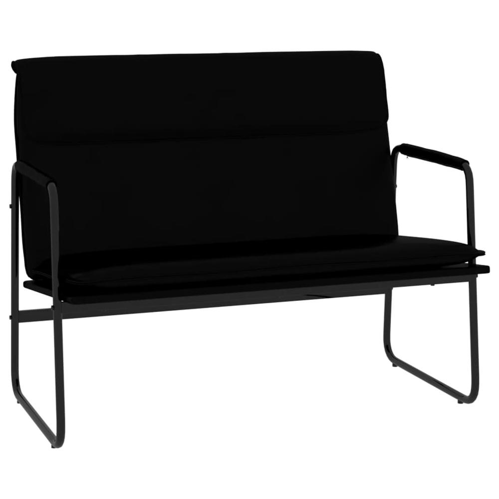 Bench Black 39.4"x25.2"x31.5" Faux Leather. Picture 1
