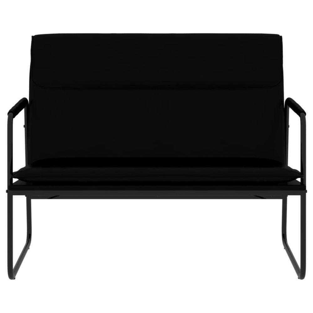 Bench Black 39.4"x25.2"x31.5" Faux Leather. Picture 2