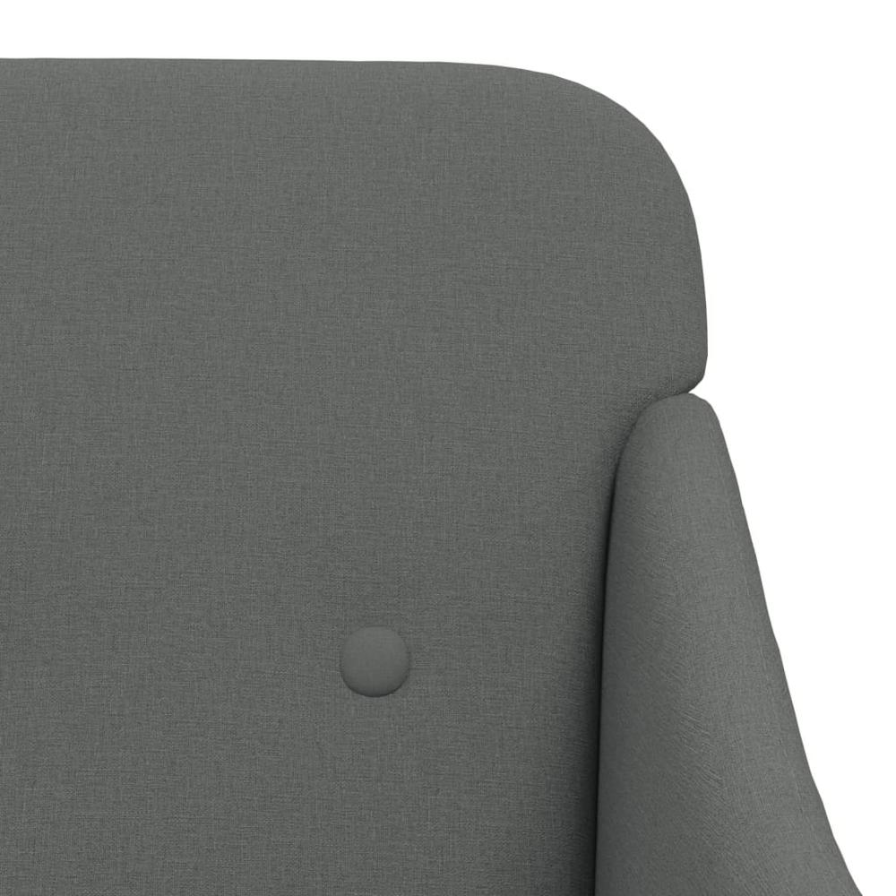 Armchair Dark Gray 24.8"x29.9"x31.5" Fabric. Picture 5