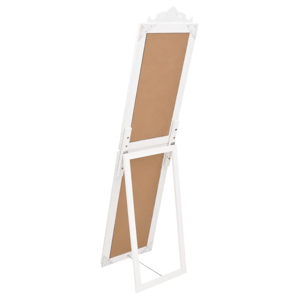 Free-Standing Mirror White 15.7"x63". Picture 3