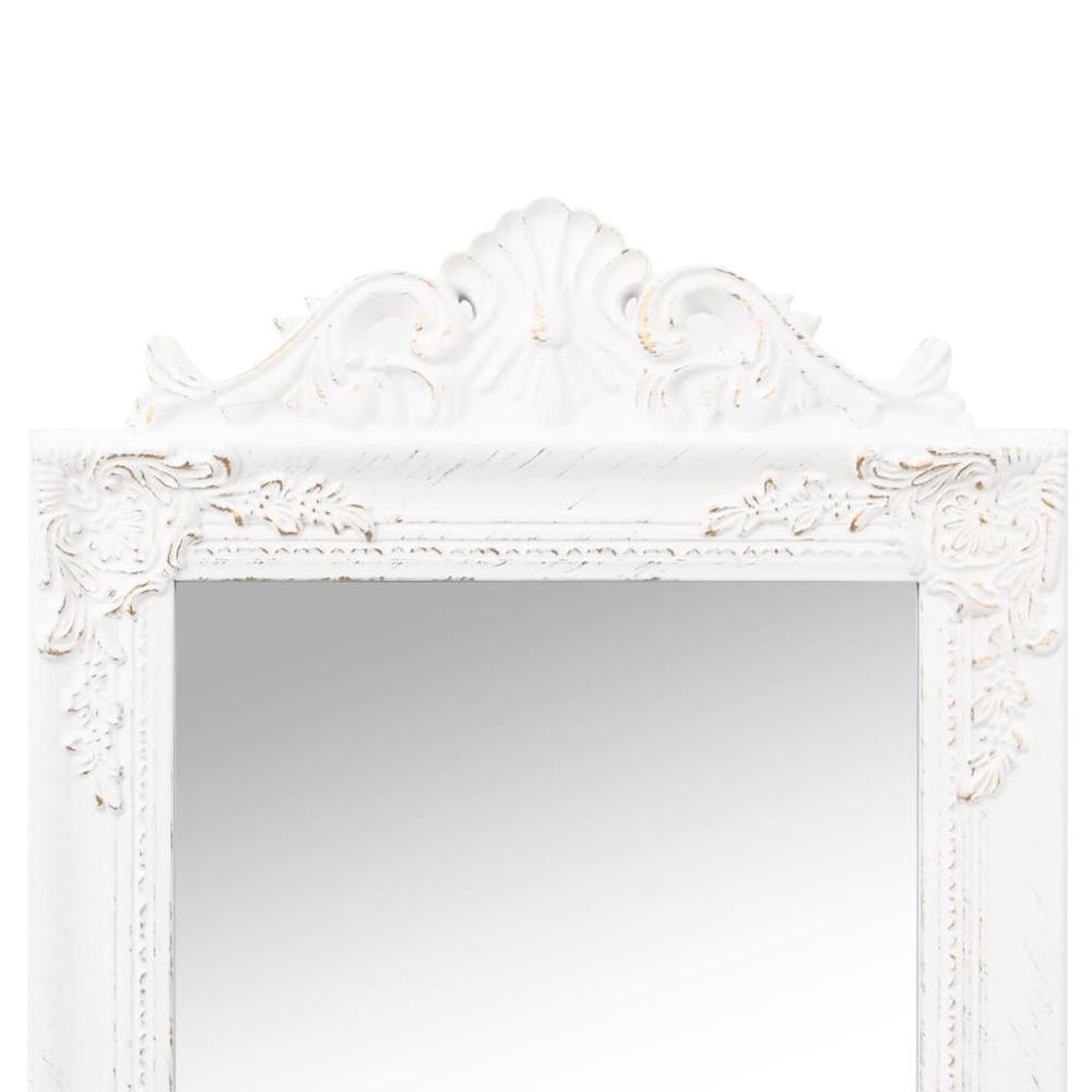 Free-Standing Mirror White 15.7"x63". Picture 4
