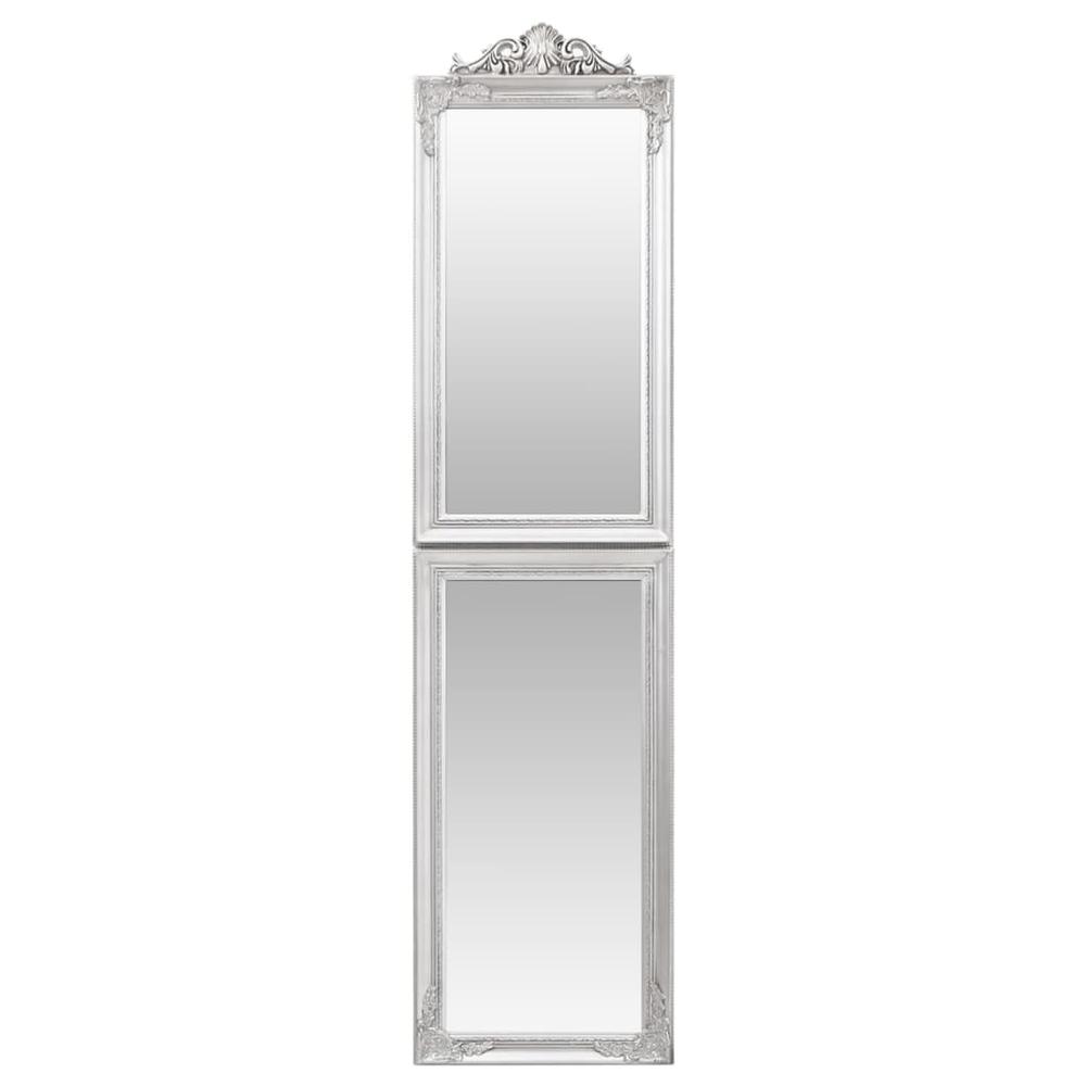 Free-Standing Mirror Silver 15.7"x63". Picture 2