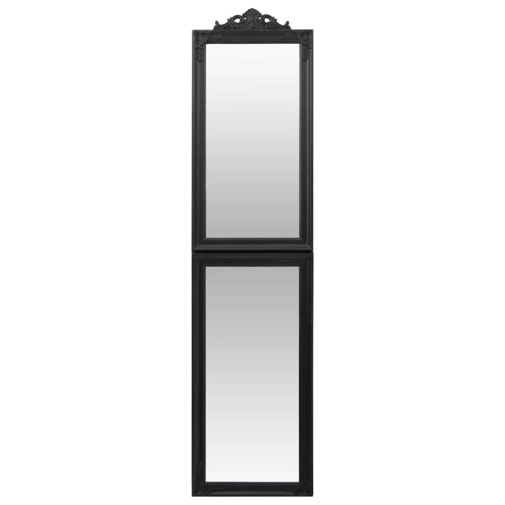 Free-Standing Mirror Black 15.7"x63". Picture 2