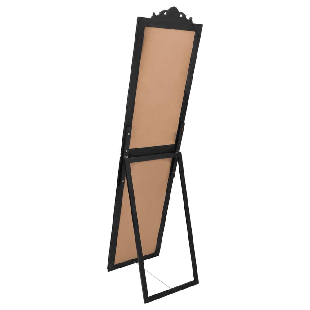 Free-Standing Mirror Black 15.7"x63". Picture 3
