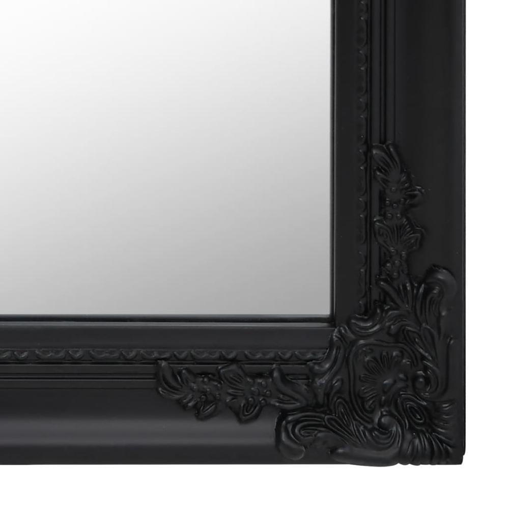 Free-Standing Mirror Black 15.7"x63". Picture 5