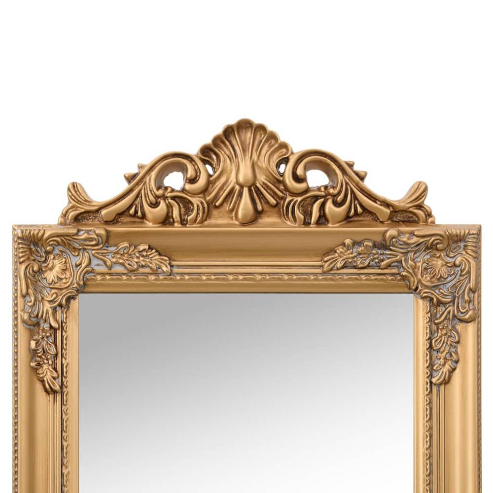 Free-Standing Mirror Gold 17.7"x70.9". Picture 4
