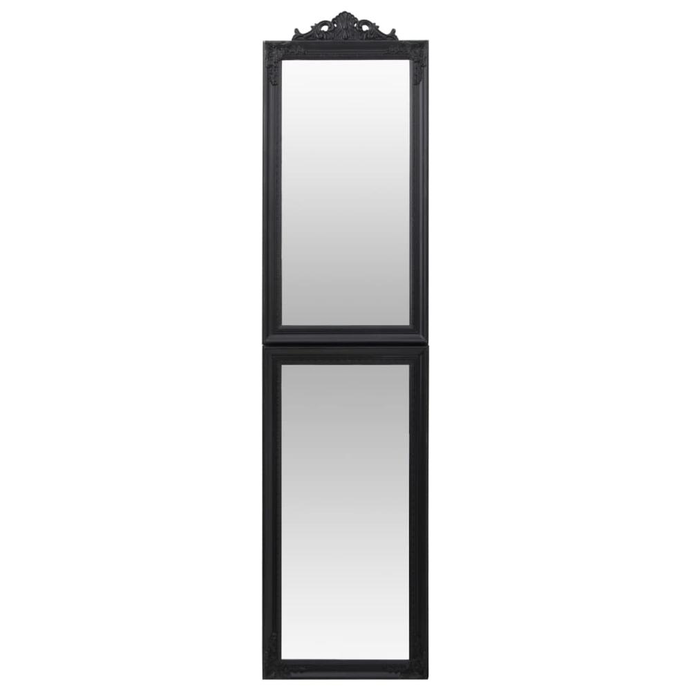 Free-Standing Mirror Black 17.7"x70.9". Picture 2