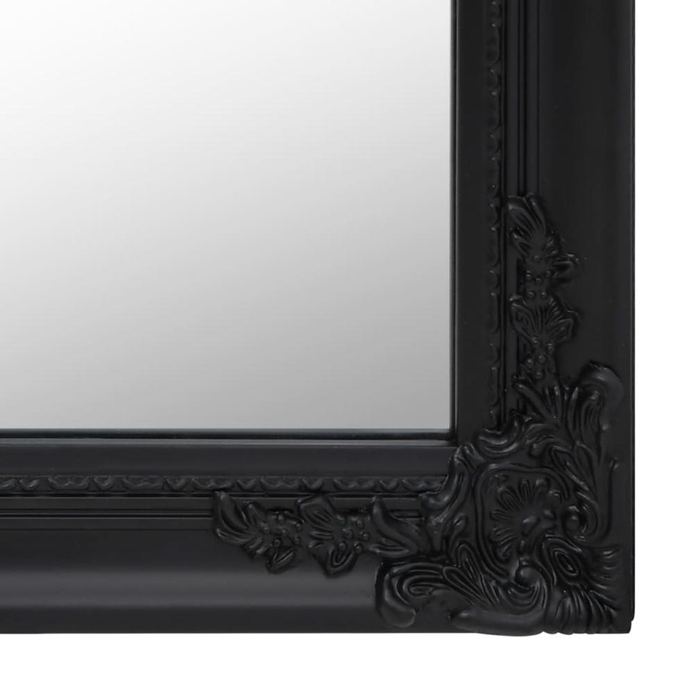 Free-Standing Mirror Black 17.7"x70.9". Picture 5
