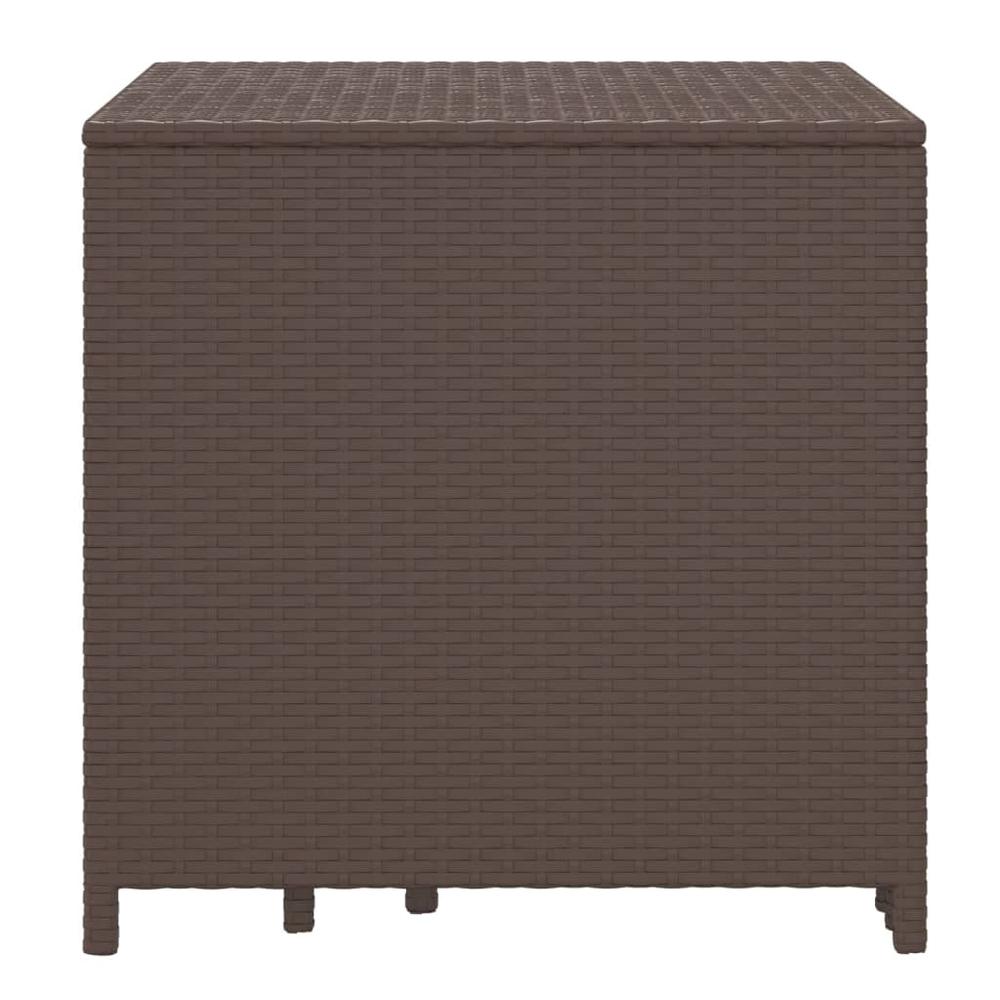 Nesting Tables 3 pcs Brown Poly Rattan. Picture 4