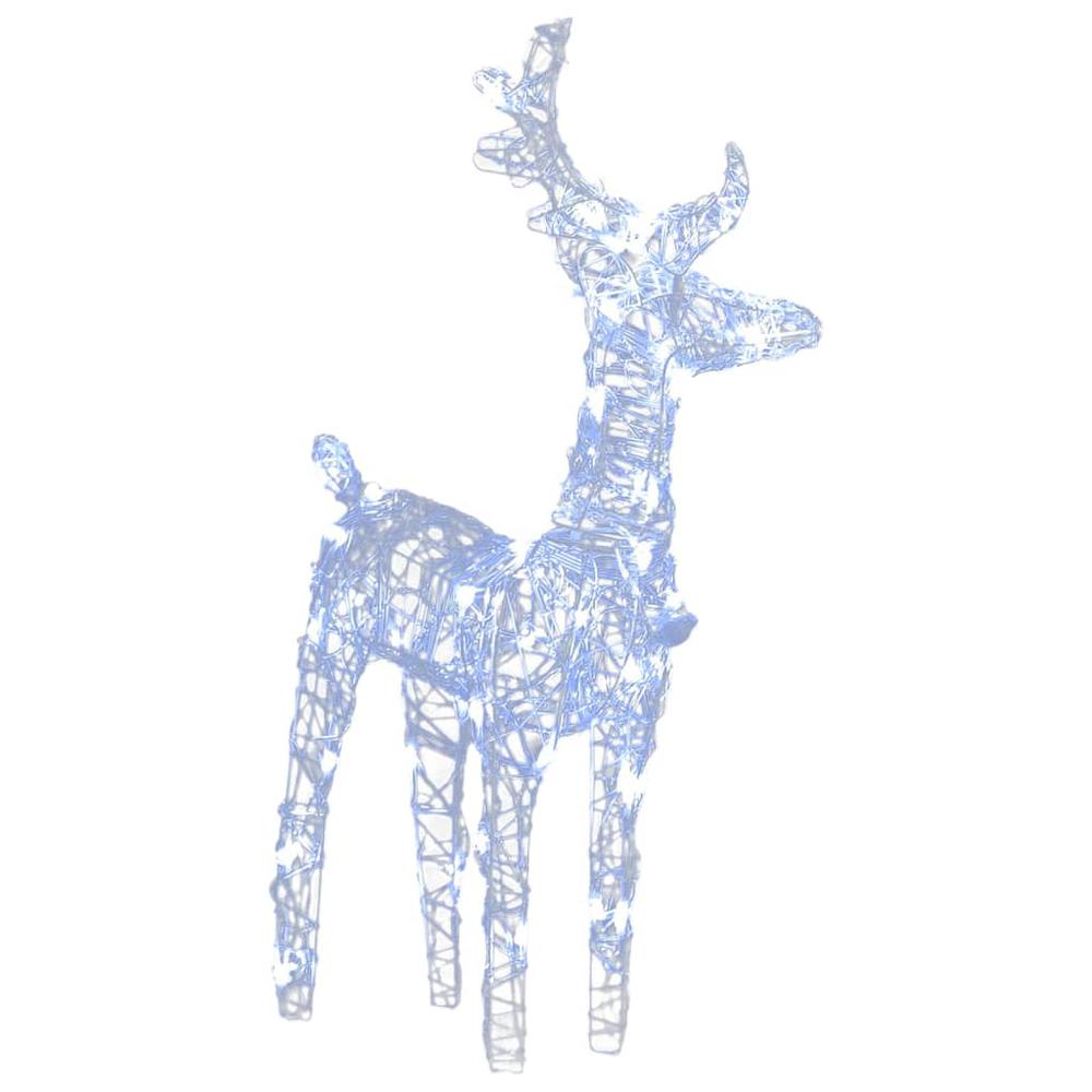 vidaXL Christmas Reindeers 4 pcs Cold White 160 LEDs Acrylic. Picture 6
