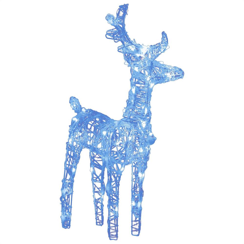 vidaXL Christmas Reindeers 4 pcs Blue 160 LEDs Acrylic. Picture 6