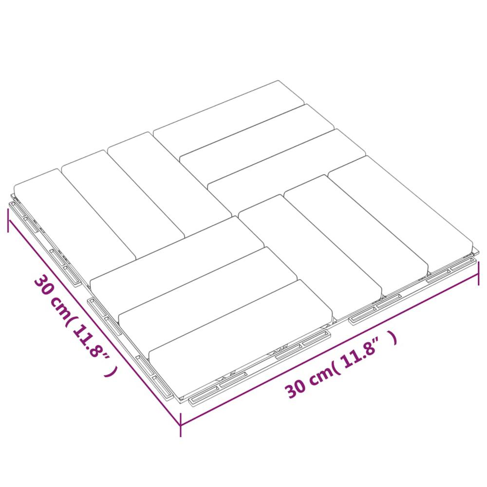 Decking Tiles 10 pcs 11.8"x11.8" Solid Wood Teak. Picture 8