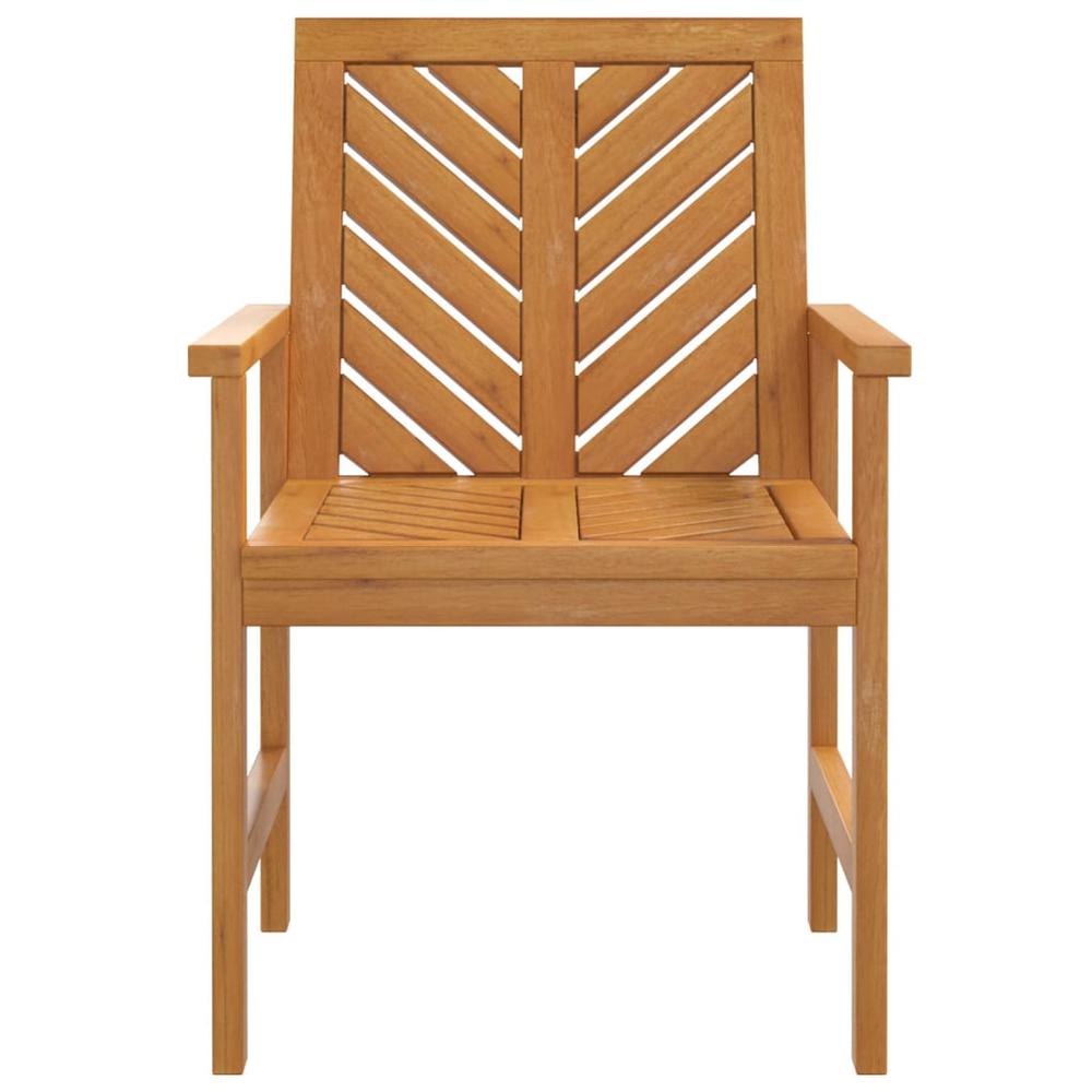 Patio Dining Chairs 3 pcs Solid Wood Acacia. Picture 3