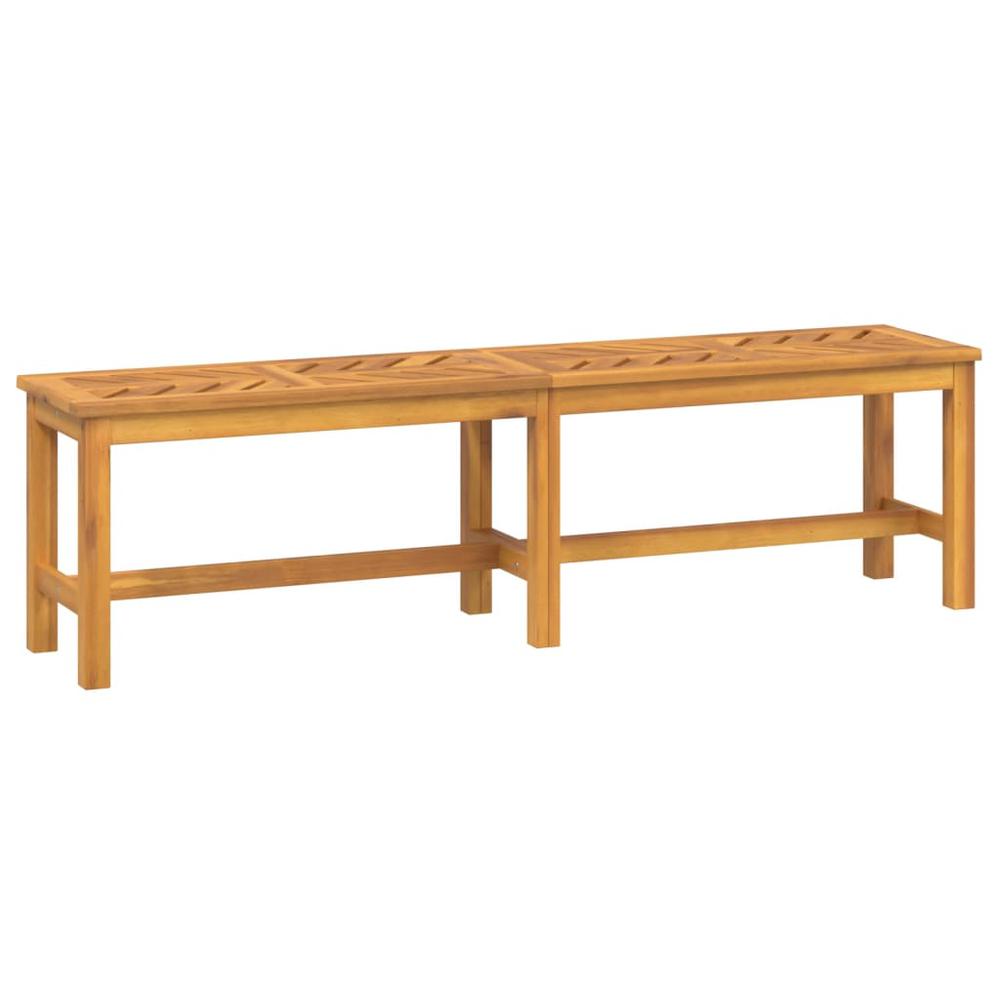 Patio Bench 59.1" Solid Wood Acacia. Picture 1