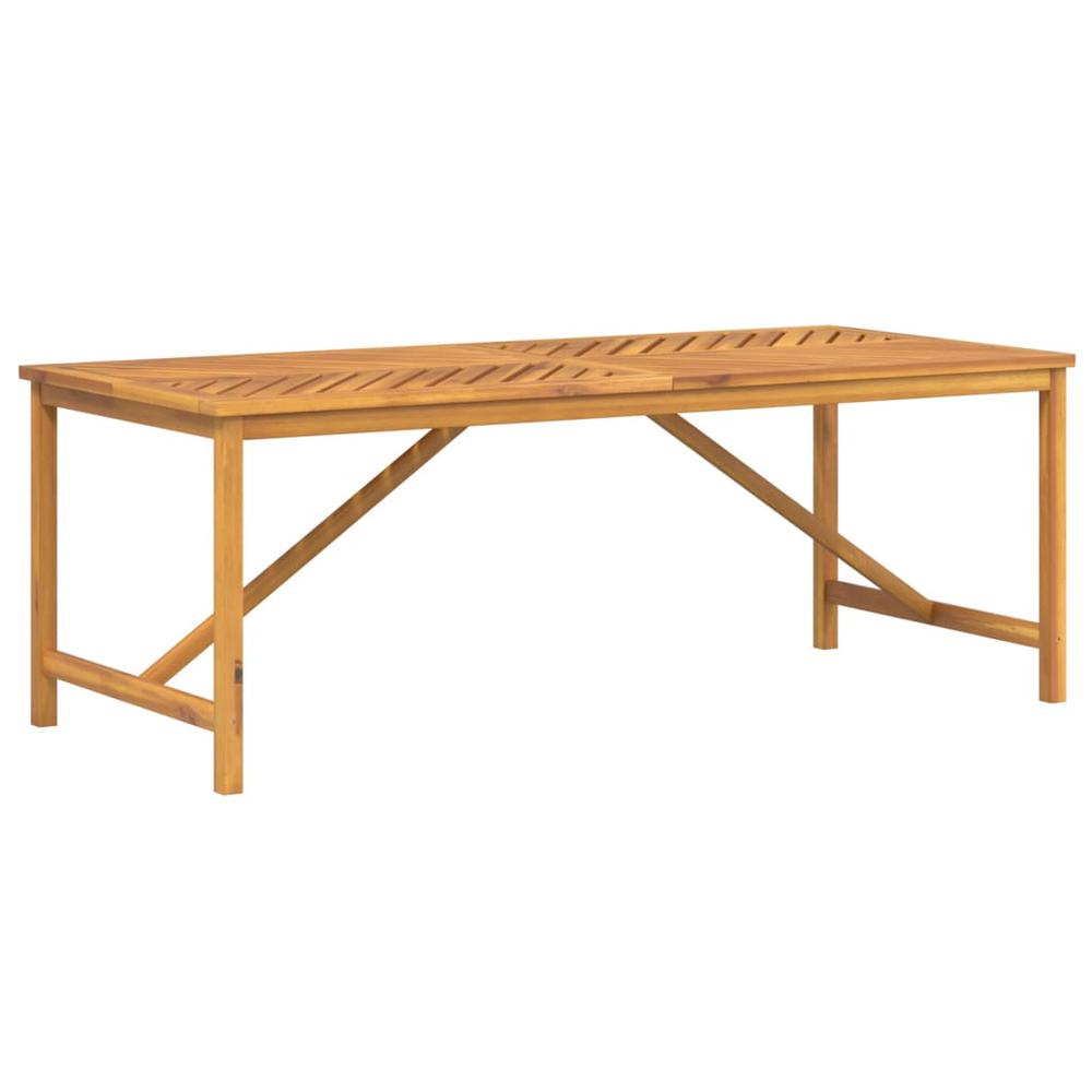 Patio Dining Table 78.7"x35.4"x29.1" Solid Wood Acacia. Picture 1