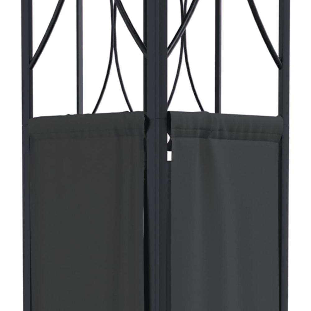 Gazebo with Roof Anthracite 118.1"x118.1"x106.3" Steel. Picture 3
