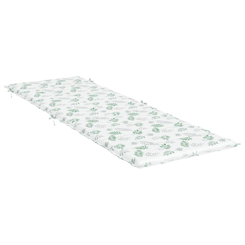 Sun Lounger Cushion Leaf Pattern Oxford Fabric. Picture 3
