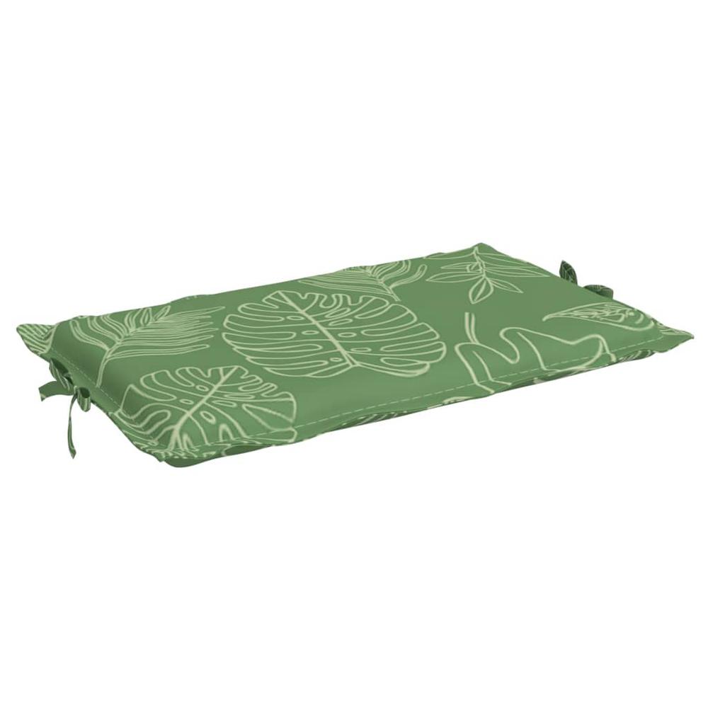 Sun Lounger Cushion Leaf Pattern Oxford Fabric. Picture 4