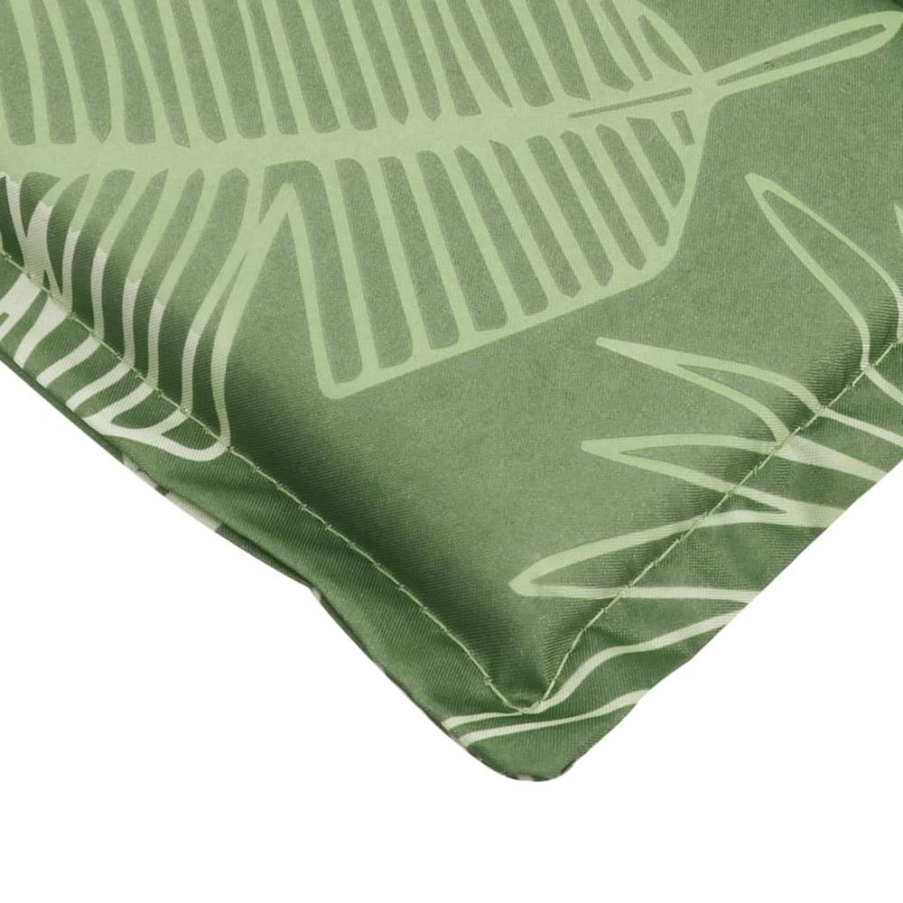 Sun Lounger Cushion Leaf Pattern Oxford Fabric. Picture 6